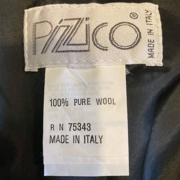 Pizzico Vintage Black Blazer with Satin Bow Details Made in Italy Virgin Wool - Picture 2 of 11